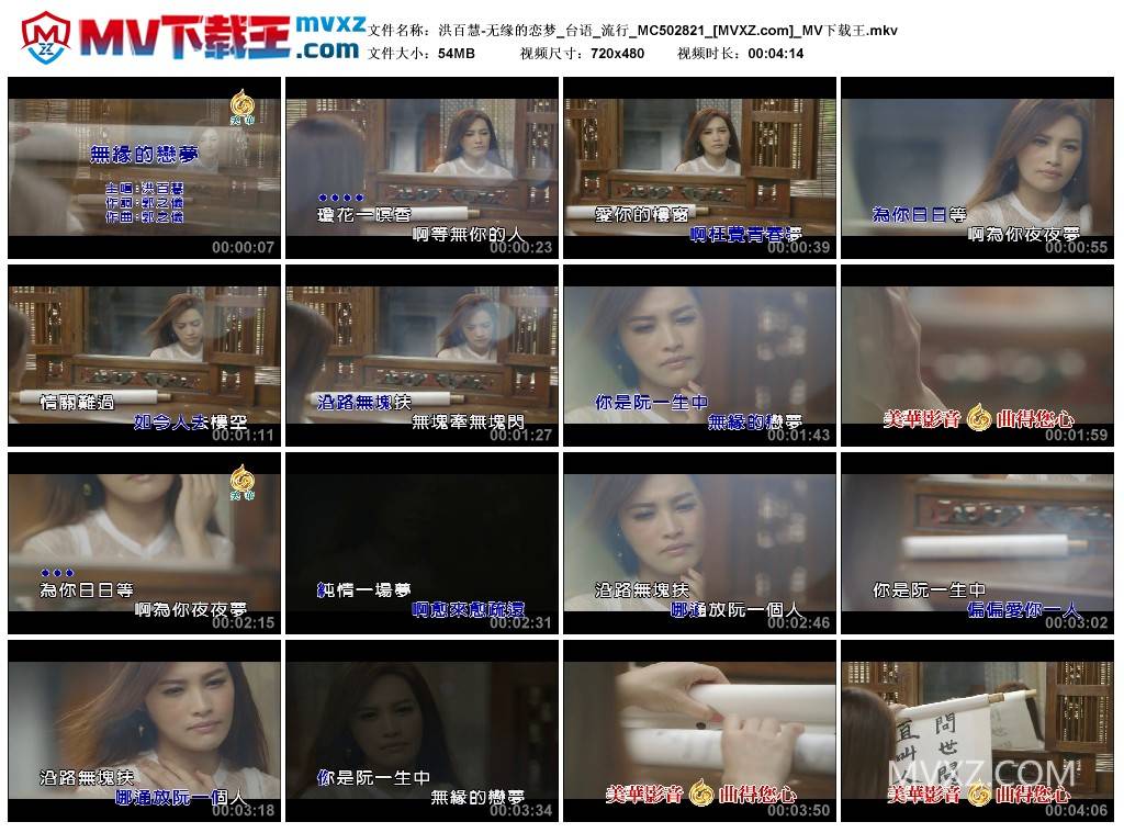 洪百慧-无缘的恋梦_台语_流行_MC502821